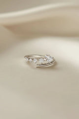 Diamond Bypass Ring