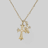 Double Cross Necklace