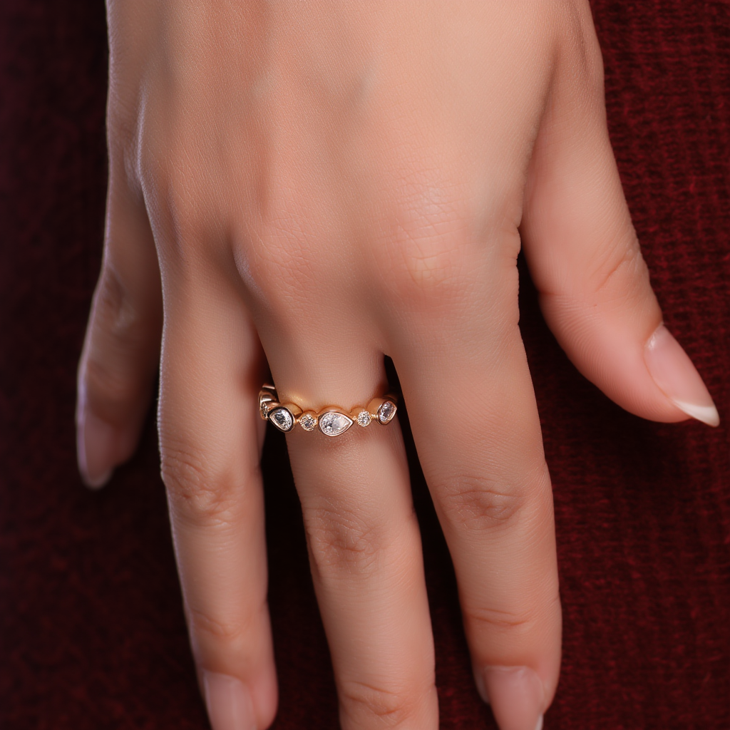 Pear Stacking Ring