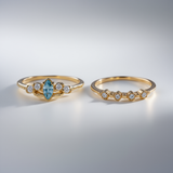 Aquamarine Ring Set