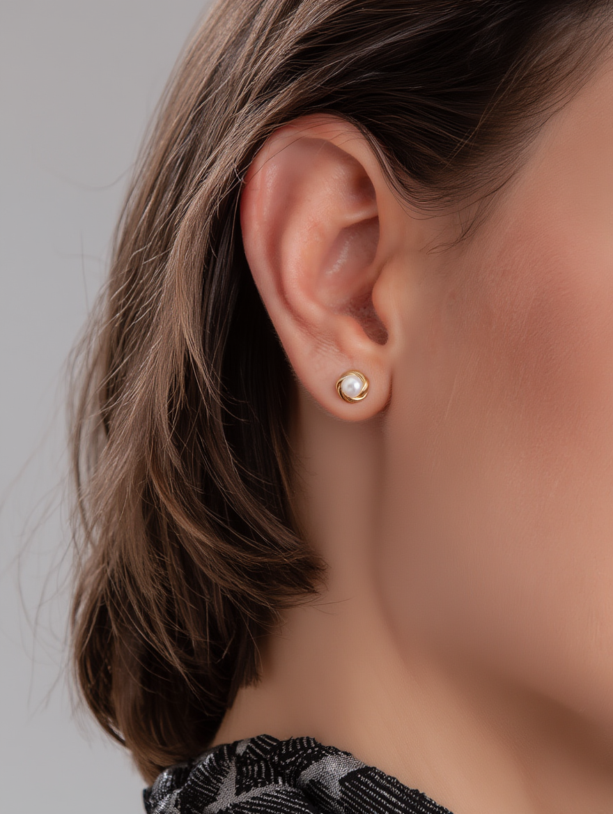 Pearl Button Studs