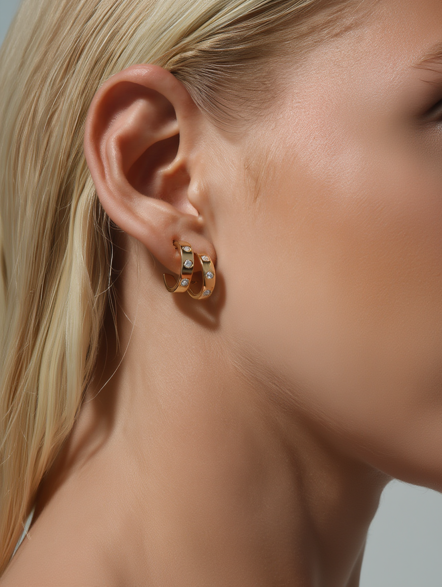 Clio Earrings - Gold
