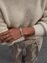 Evie Bangle - Silver