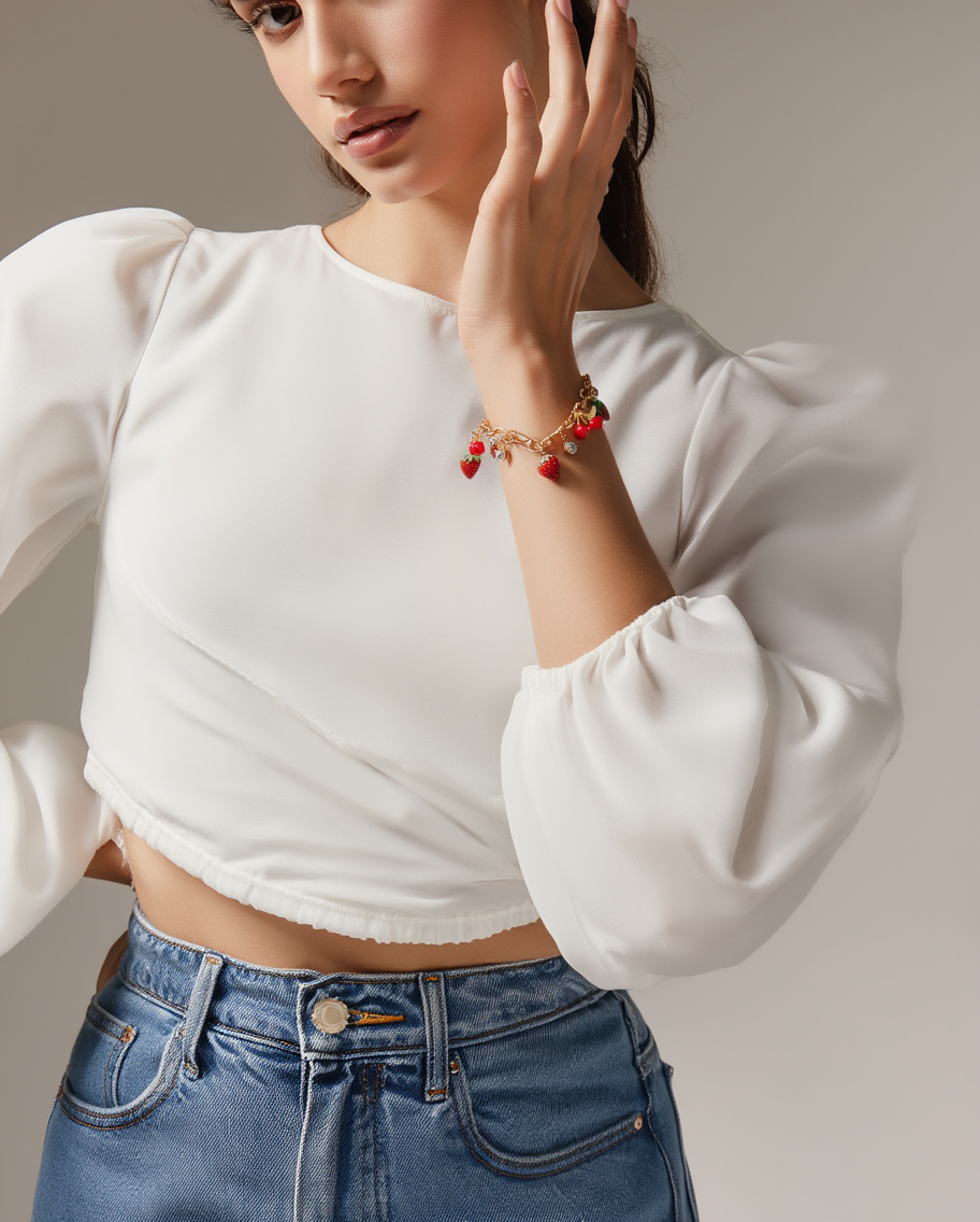 Strawberry Charms Bracelet