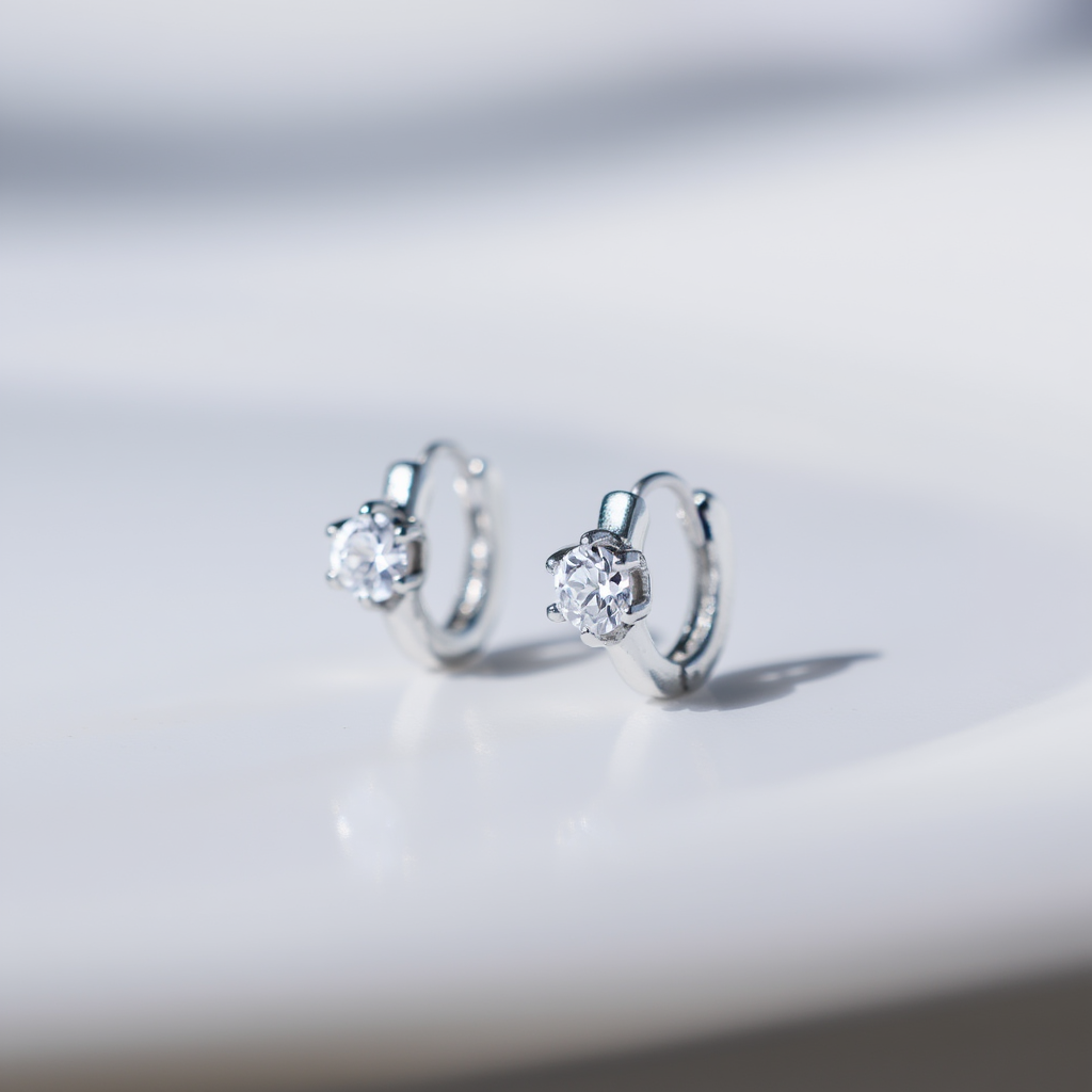 Daisy Earrings - Silver