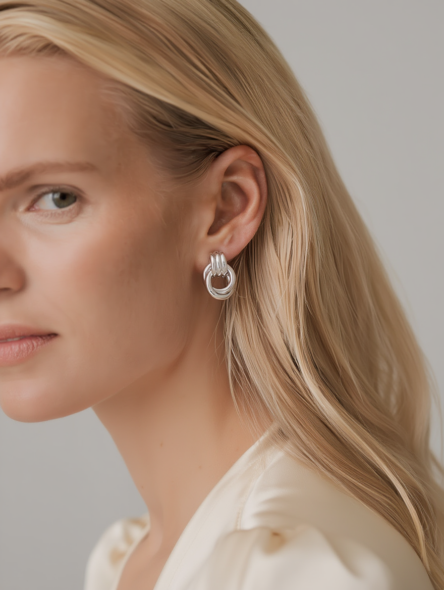 Jacquie Earrings Mini - Silver