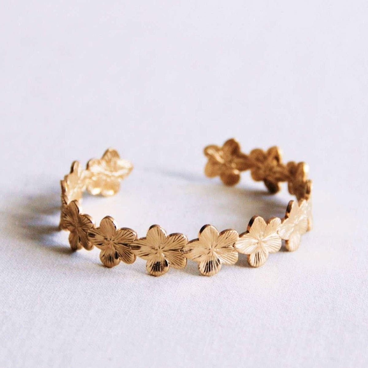 Flower Cuff Bracelet