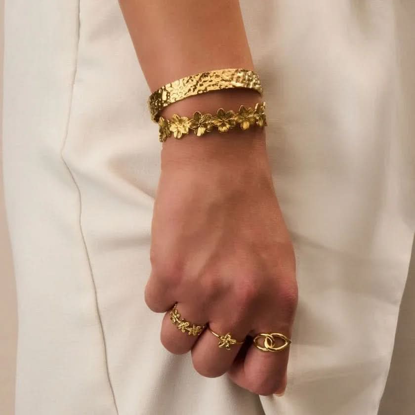 Flower Cuff Bracelet