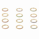 Gold Eternity Birthstone Rings