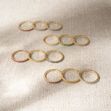 Gold Eternity Birthstone Rings