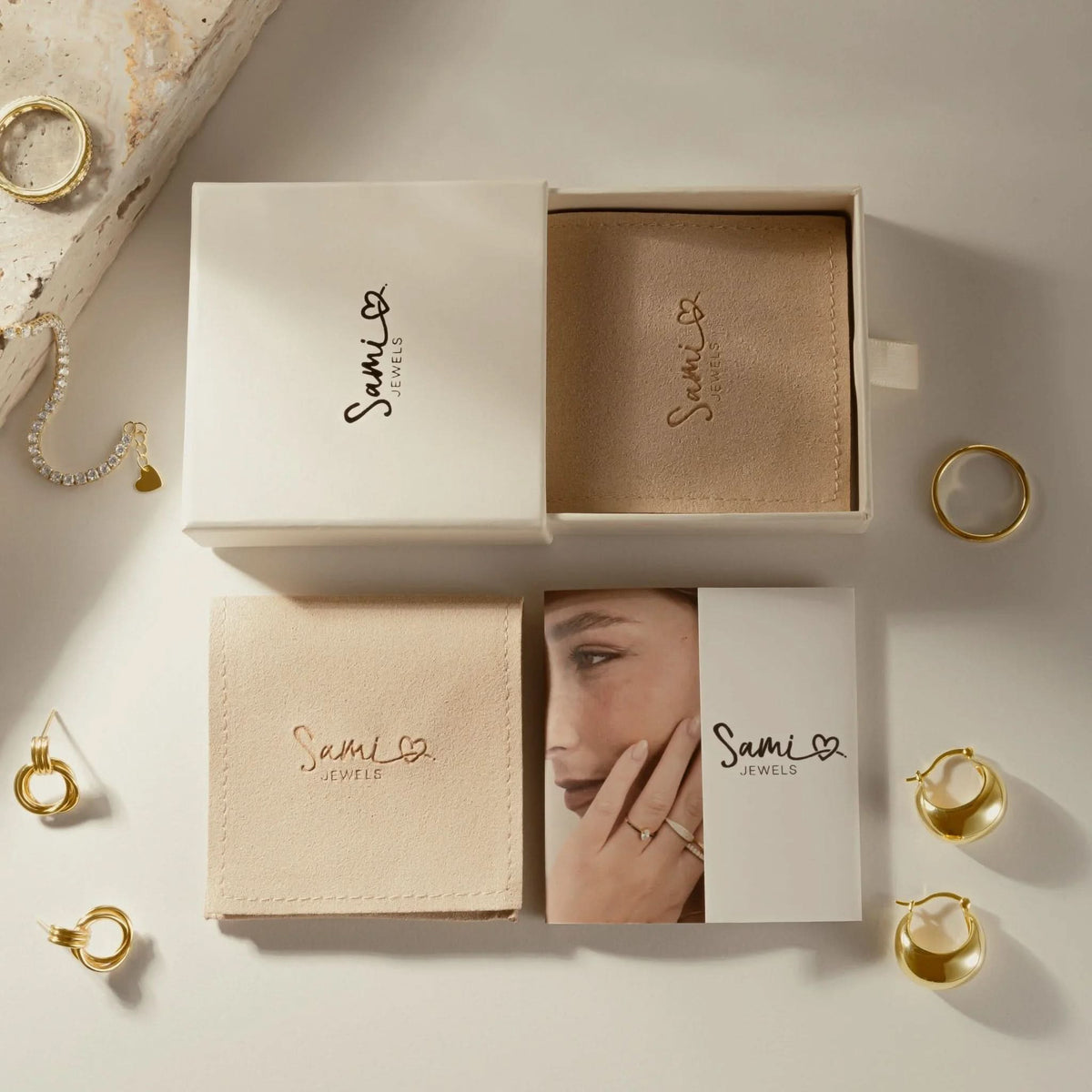 Gold Eternity Birthstone Rings