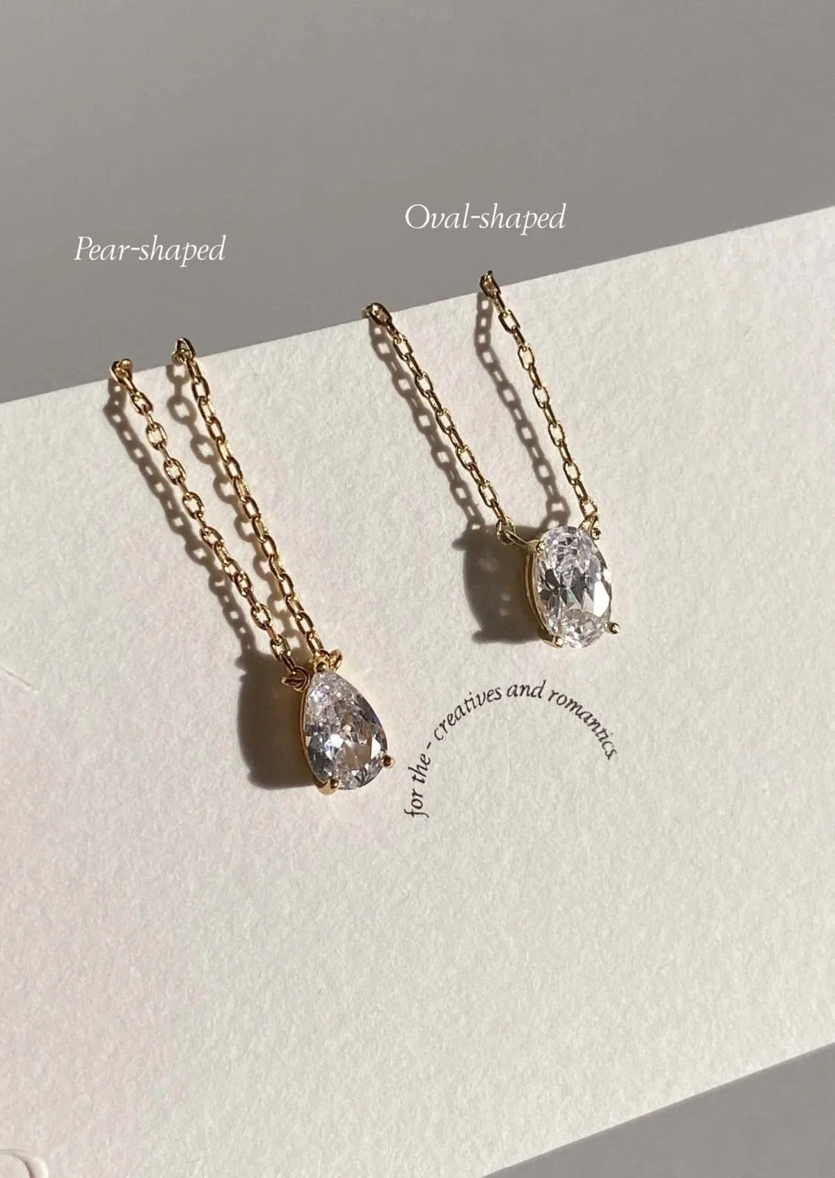 Iriss Necklace Pear - Gold