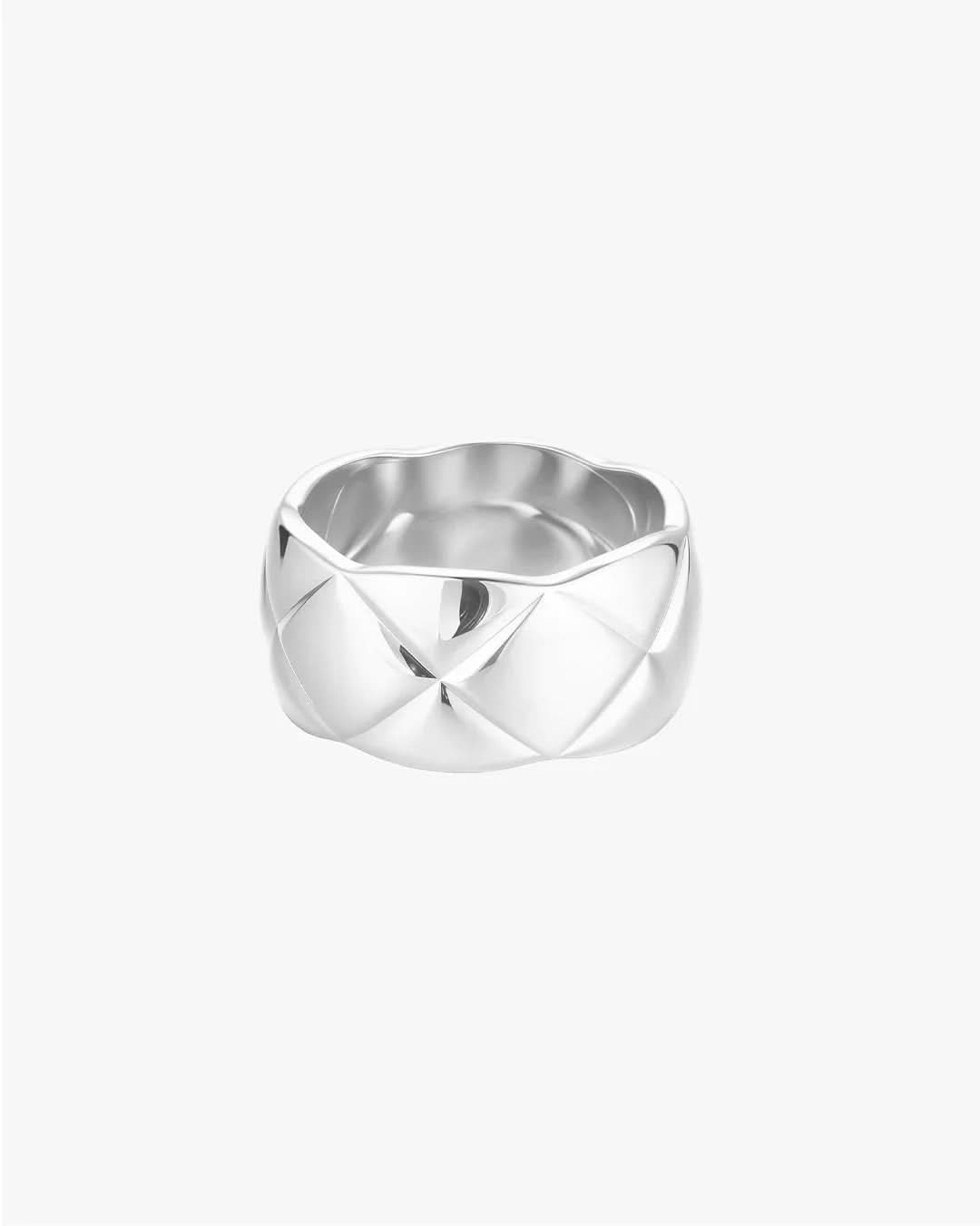 Aubrey Thick Band Ring -  Silver