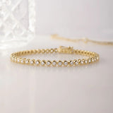 Mini Round Bezel Tennis Bracelet