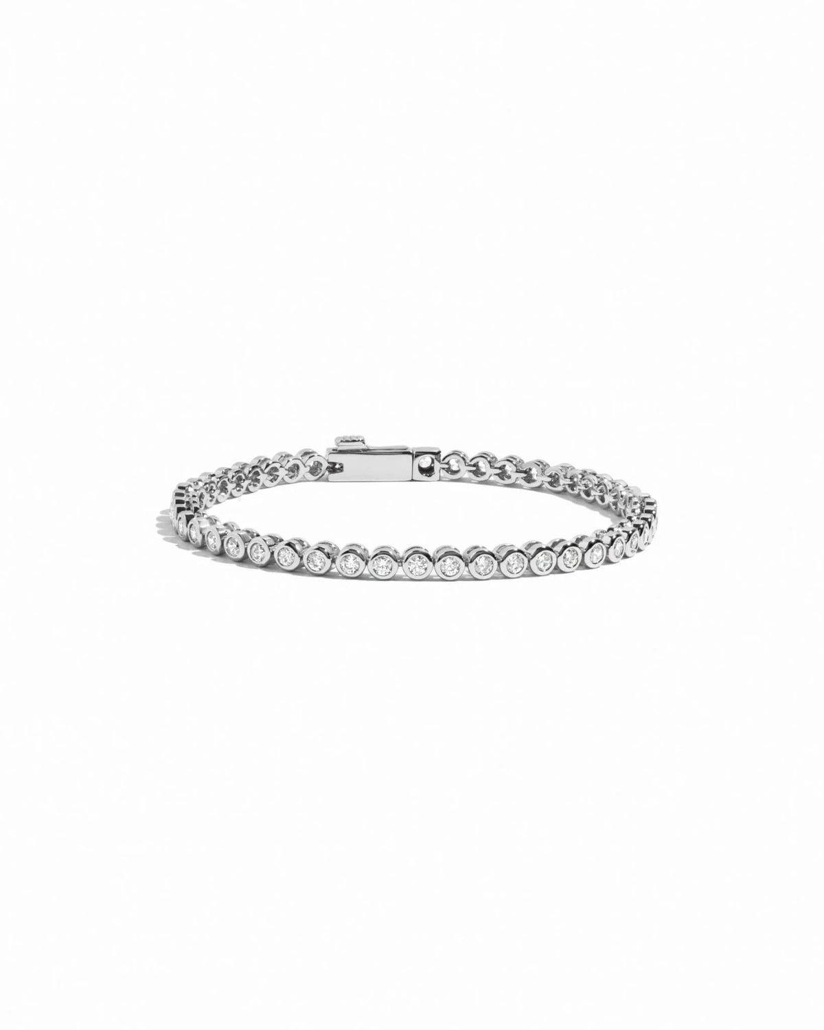 Mini Round Bezel Tennis Bracelet