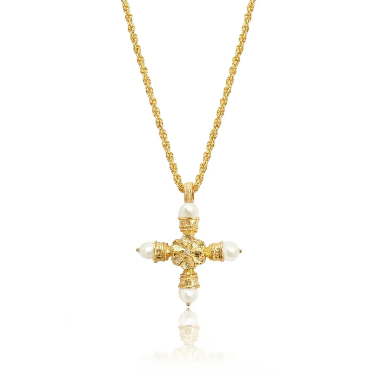 Molten Cross Necklace