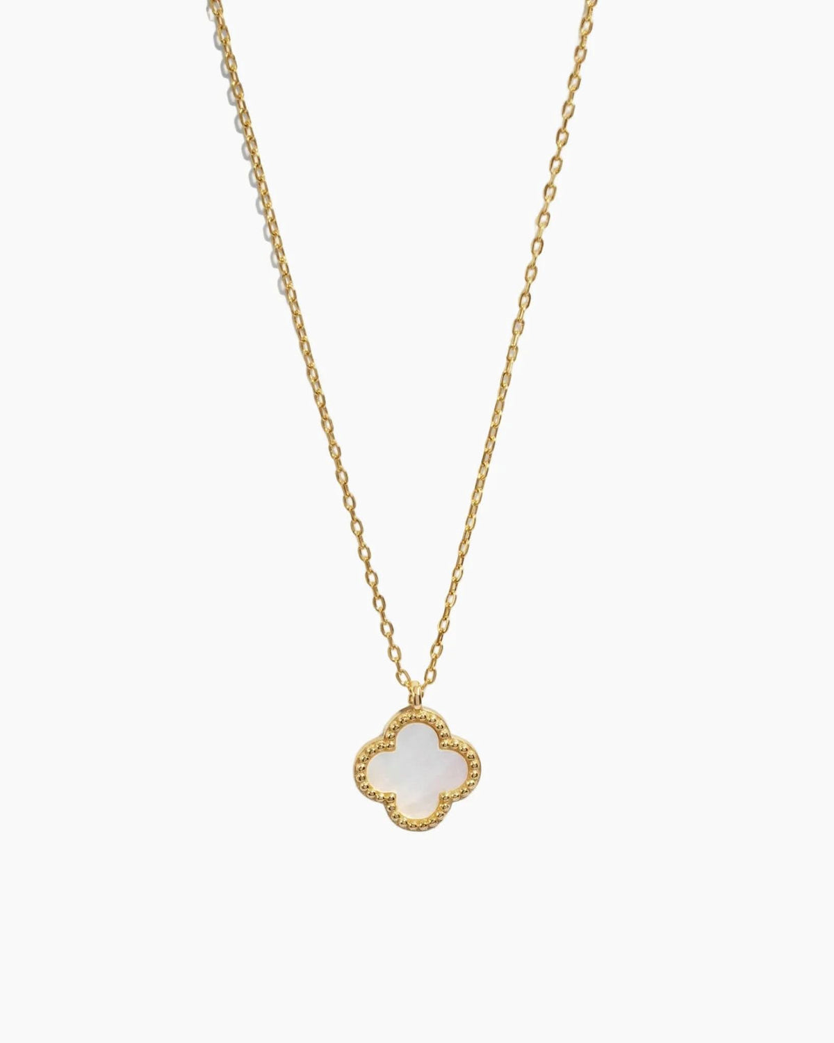 Mother of Pearl Clover Necklace