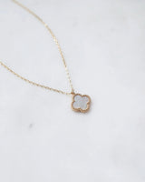 Mother of Pearl Clover Necklace