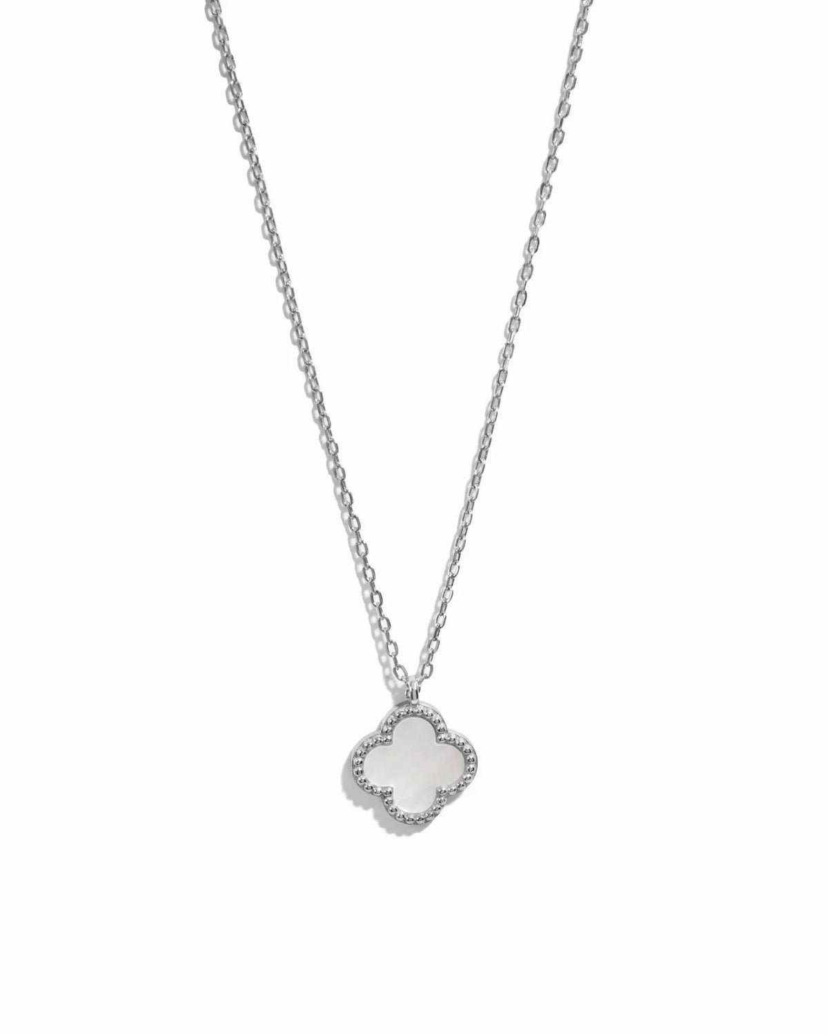 Mother of Pearl Clover Necklace