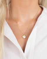 Mother of Pearl Clover Necklace