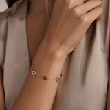 Multi Hollow Clover Bracelet