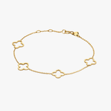 Multi Hollow Clover Bracelet