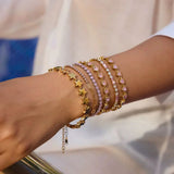 Pink Double Tennis Bracelet