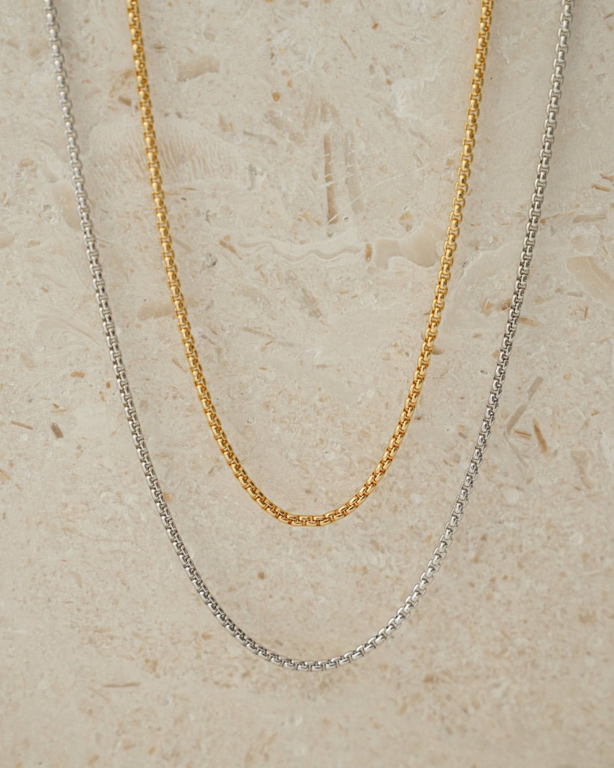 Rounded Box Chain Necklace