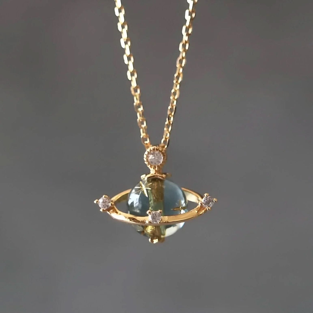 Saturn Planet Necklace