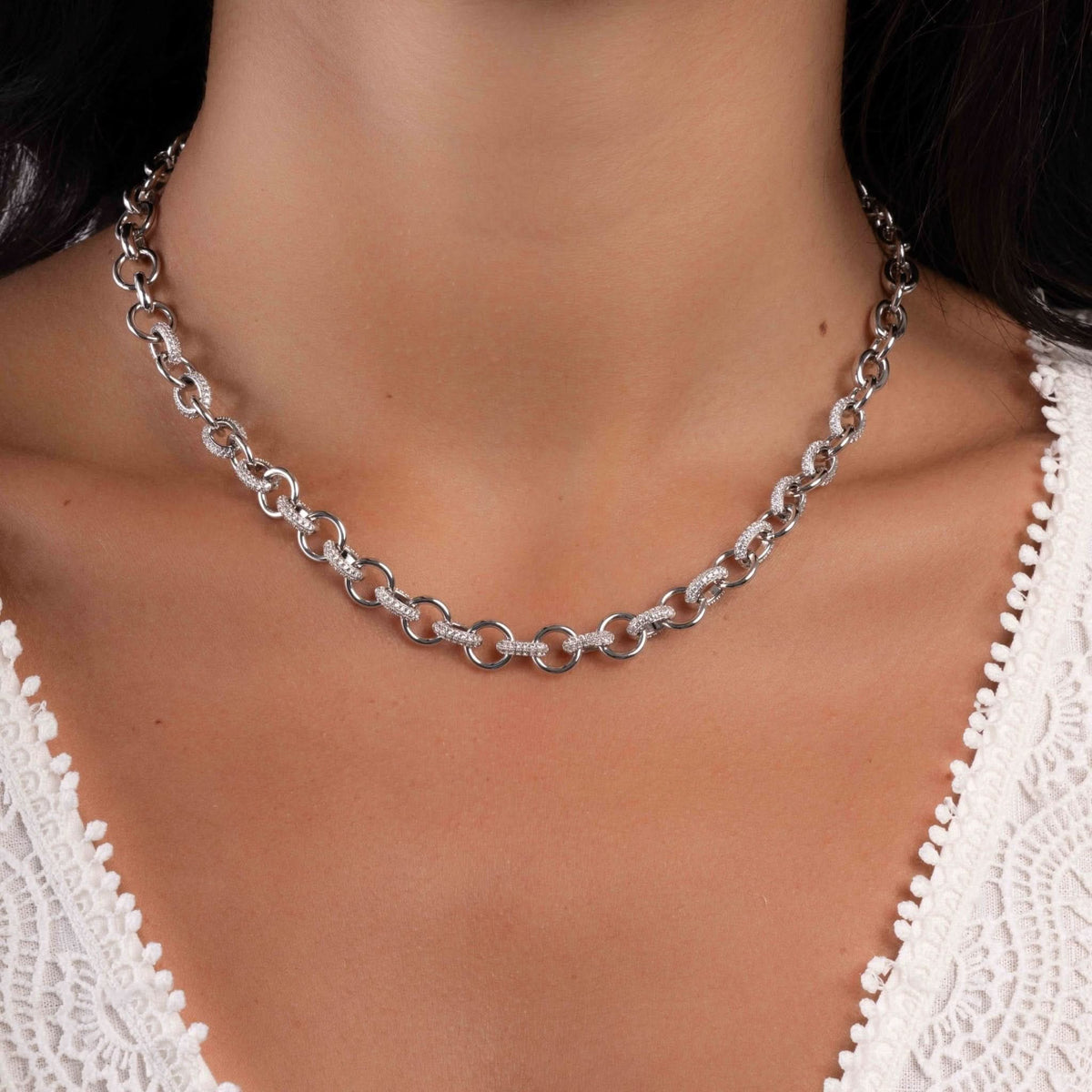 Statement Pavé Necklace