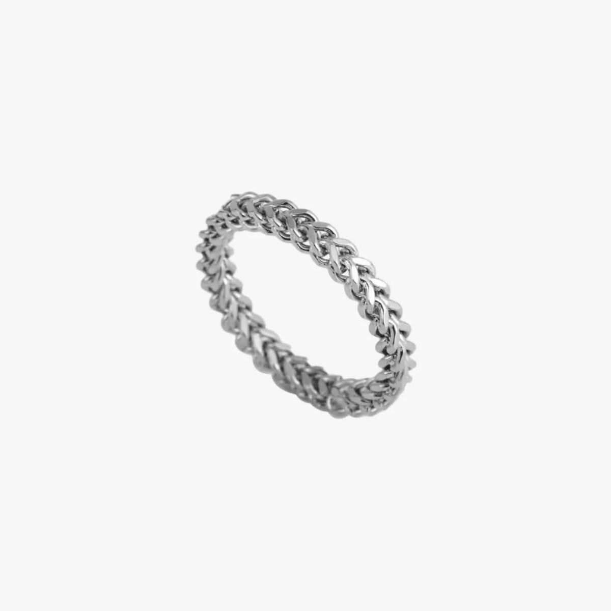 Thin Chain Ring - Sliver