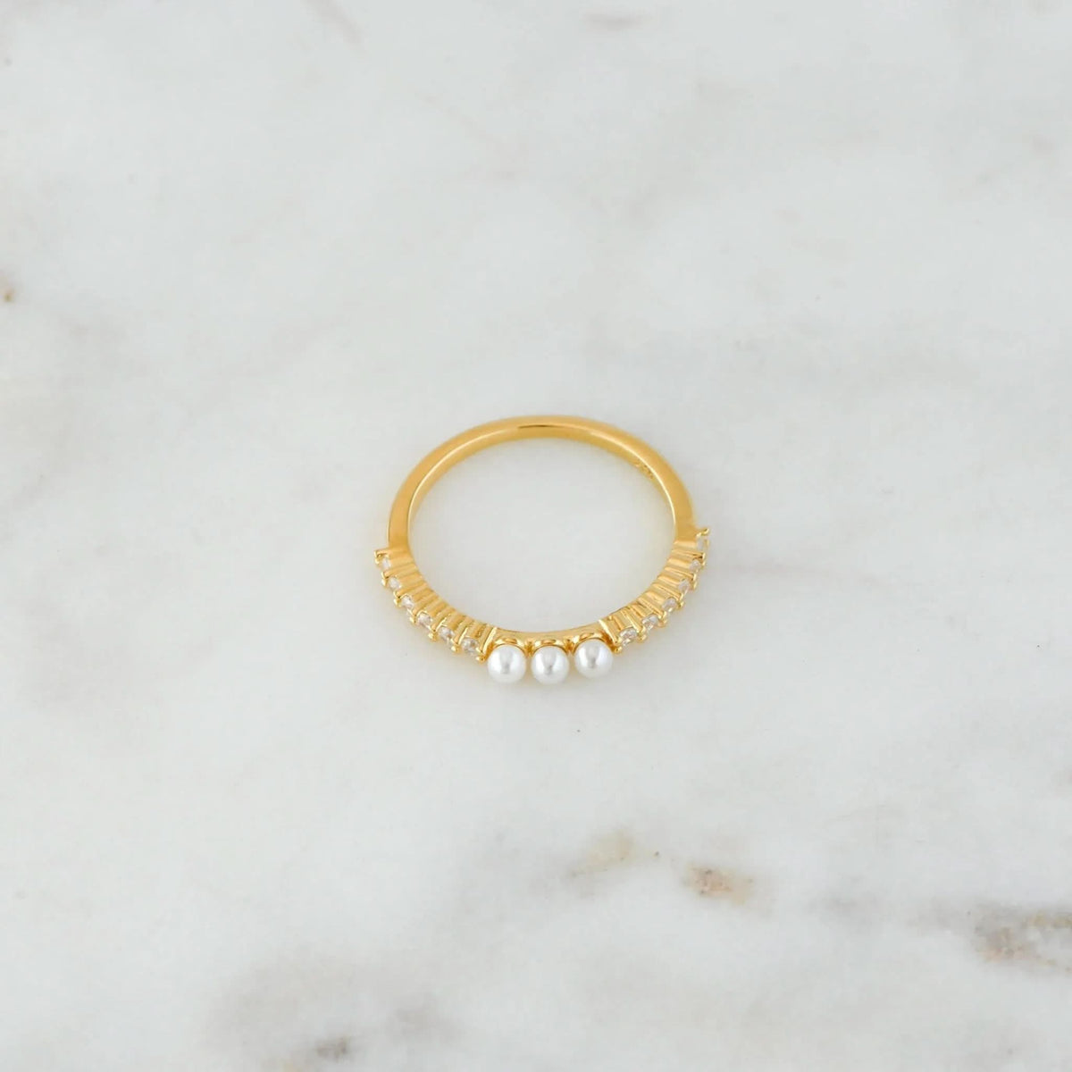 Three Pearl Ring