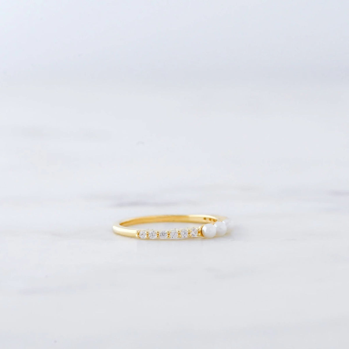 Three Pearl Ring
