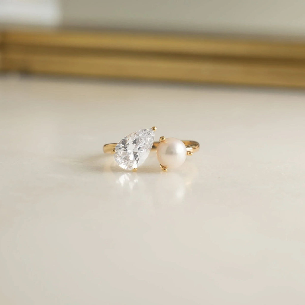 Toi et Moi Pearl Ring