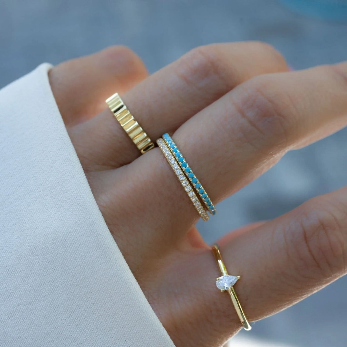 Turquoise Eternity Ring