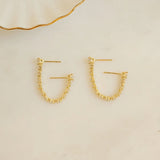 Two-Piercing Tennis Chain Link Studs