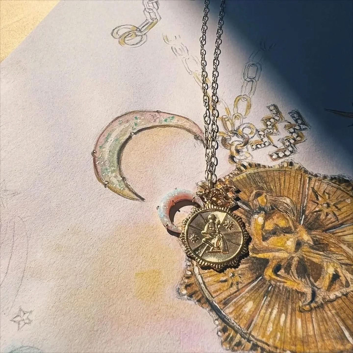 Zodiac Opal Necklace